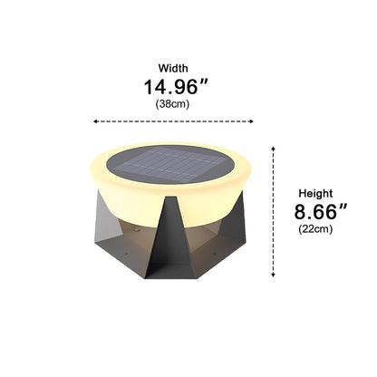 Modern Waterproof Round LED Outdoor Post Lights