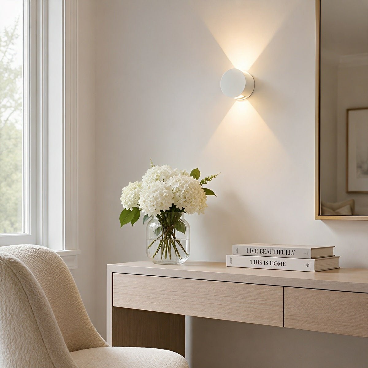Modern Waterproof Round Up and Down Lights LED Wall Lights