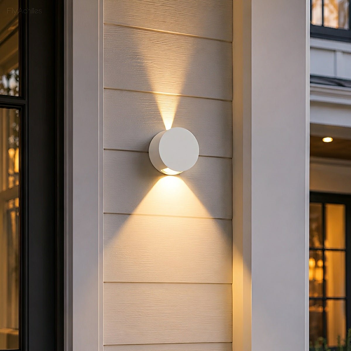 Modern Waterproof Round Up and Down Lights LED Wall Lights - Flare Shack