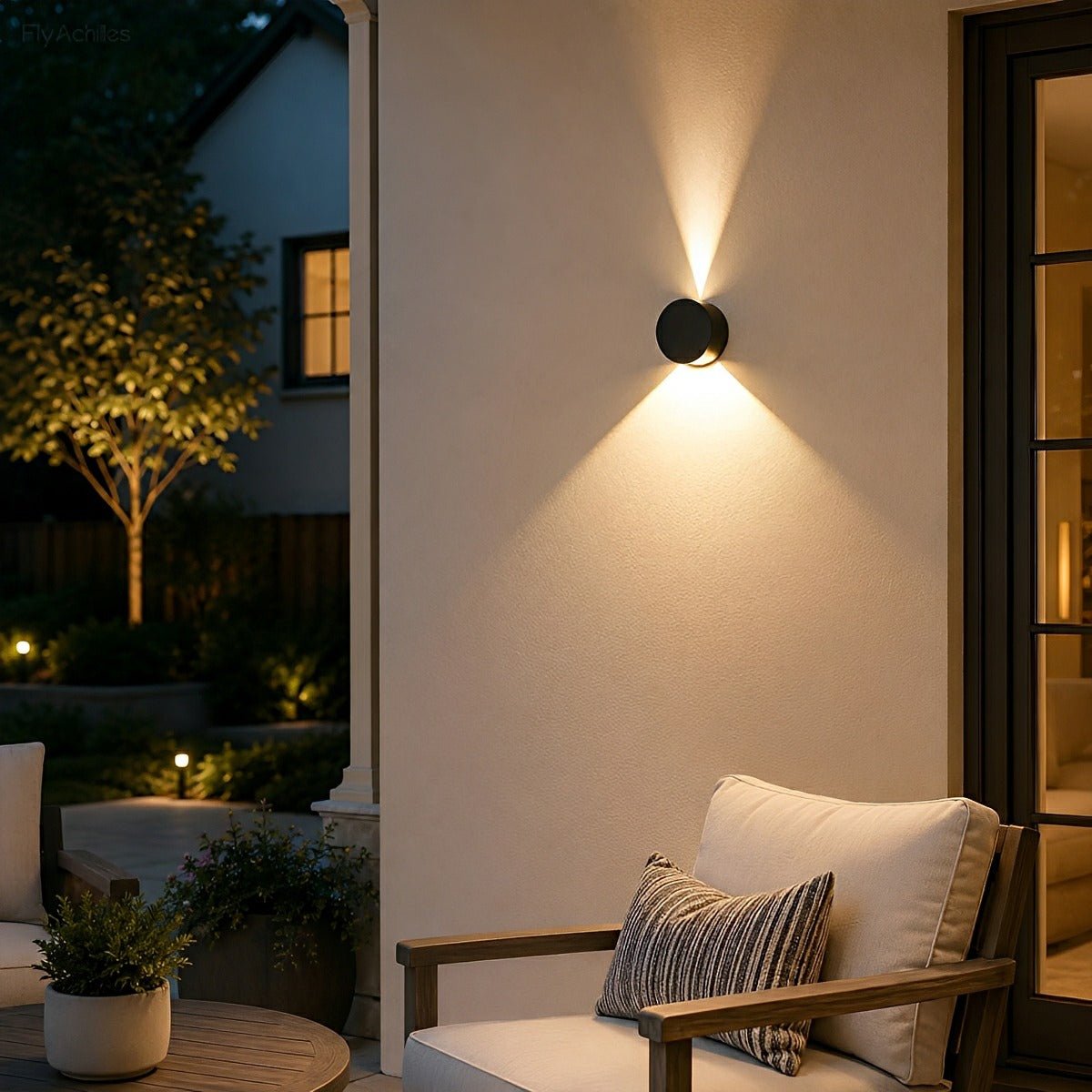 Modern Waterproof Round Up and Down Lights LED Wall Lights - Flare Shack