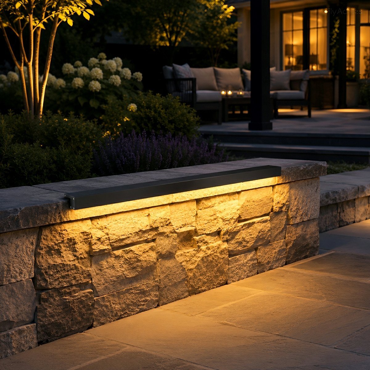 Modern Waterproof Solar Outdoor Wall Washer Light - Flare Shack