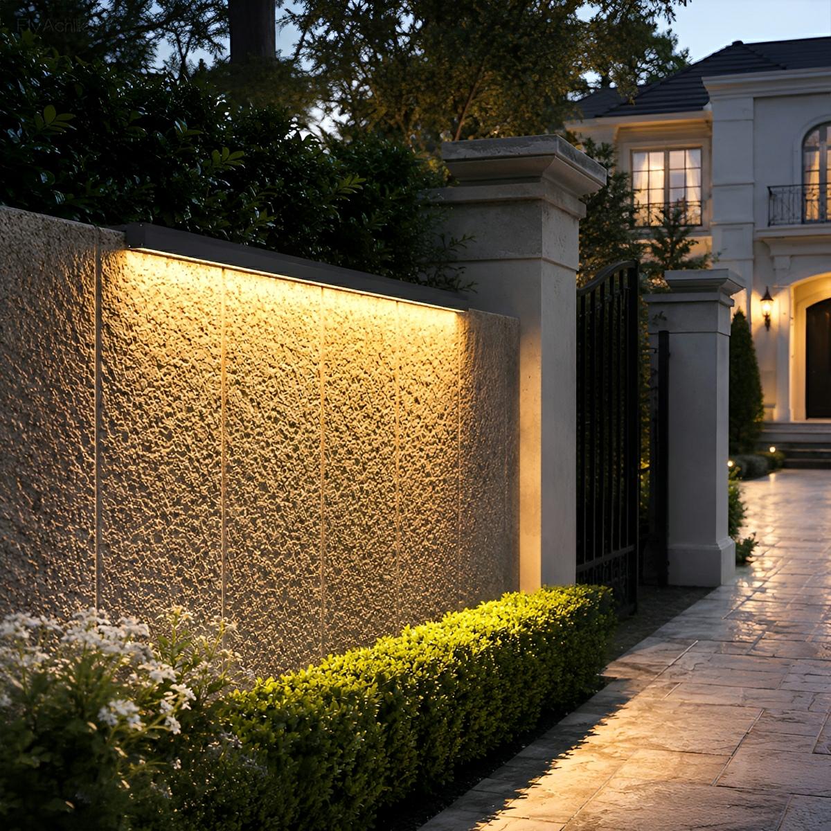 Modern Waterproof Solar Outdoor Wall Washer Light