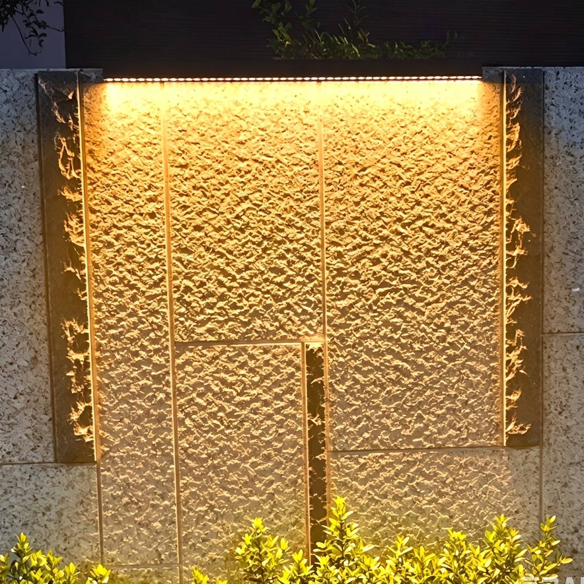 Modern Waterproof Solar Outdoor Wall Washer Light - Flare Shack