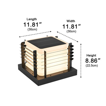 Modern Waterproof Square Fence LED Outdoor Post Lights