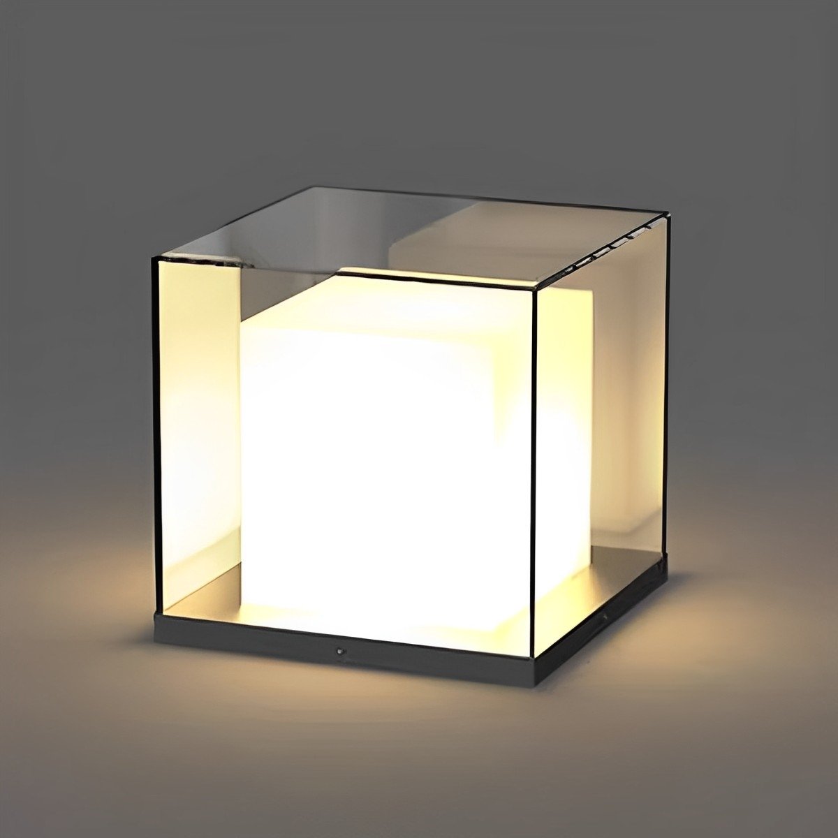 Modern Waterproof Solar Square LED Outdoor Post Lights - Flare Shack