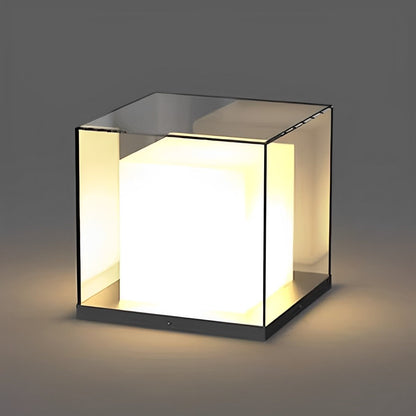 Modern Waterproof Solar Square LED Outdoor Post Lights - Flare Shack