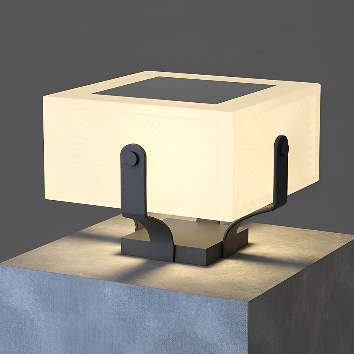 Modern Waterproof Solar Square LED Outdoor Post Lights - Flare Shack