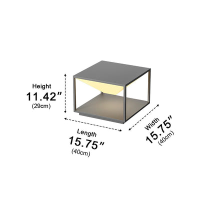Modern Waterproof Square Mountain LED Outdoor Post Lights