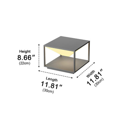 Modern Waterproof Square Mountain LED Outdoor Post Lights