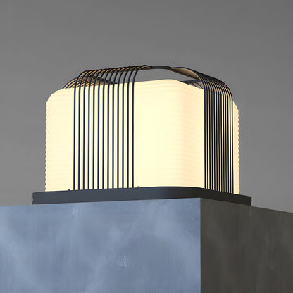 Modern Waterproof Square Steel LED Outdoor Post Lights