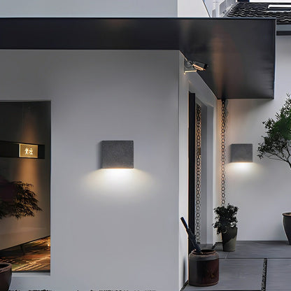 Modern Waterproof Square Cement LED Outdoor Wall Lights - Flare Shack