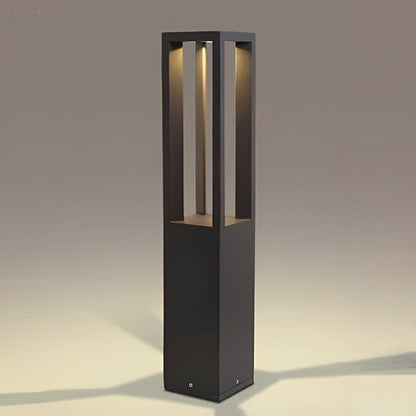 Modern Waterproof Square Column Outdoor LED Bollard Pathway Lights