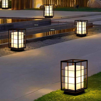 Modern Waterproof Square Lantern LED Outdoor Landscape Lawn Lighting - Flare Shack