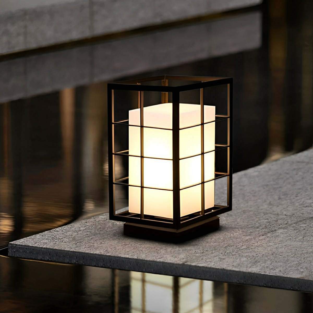 Modern Waterproof Square Lantern LED Outdoor Landscape Lawn Lighting - Flare Shack