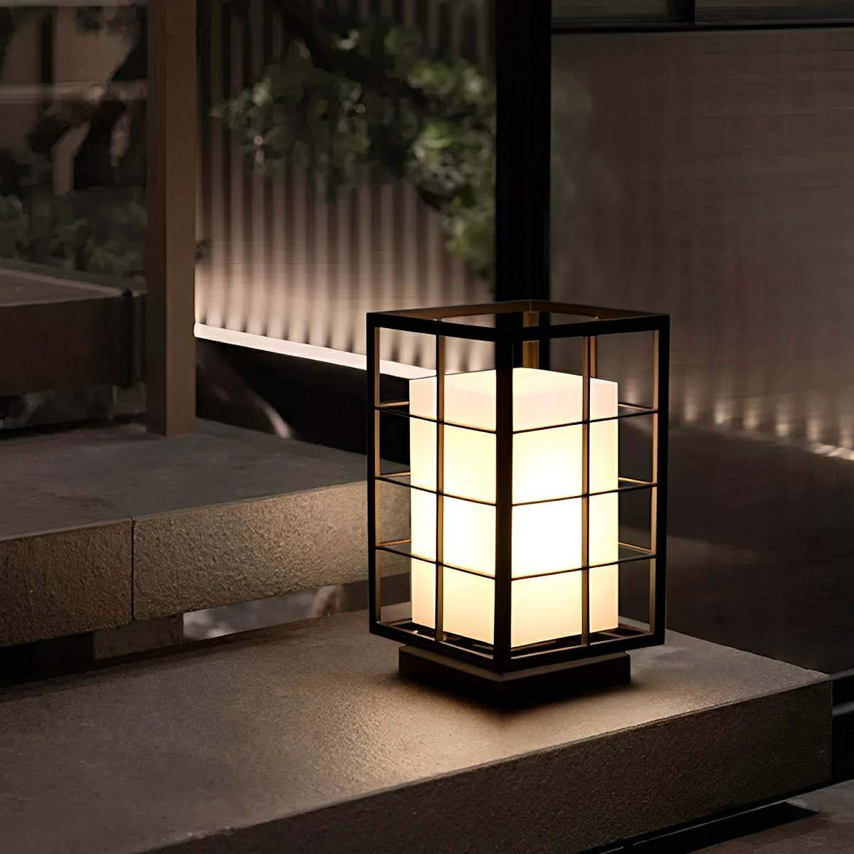 Modern Waterproof Square Lantern LED Outdoor Landscape Lawn Lighting - Flare Shack