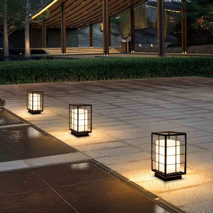 Modern Waterproof Square Lantern LED Outdoor Landscape Lawn Lighting - Flare Shack