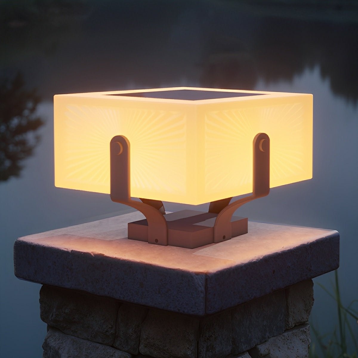 Modern Waterproof Square LED Outdoor Post Lights