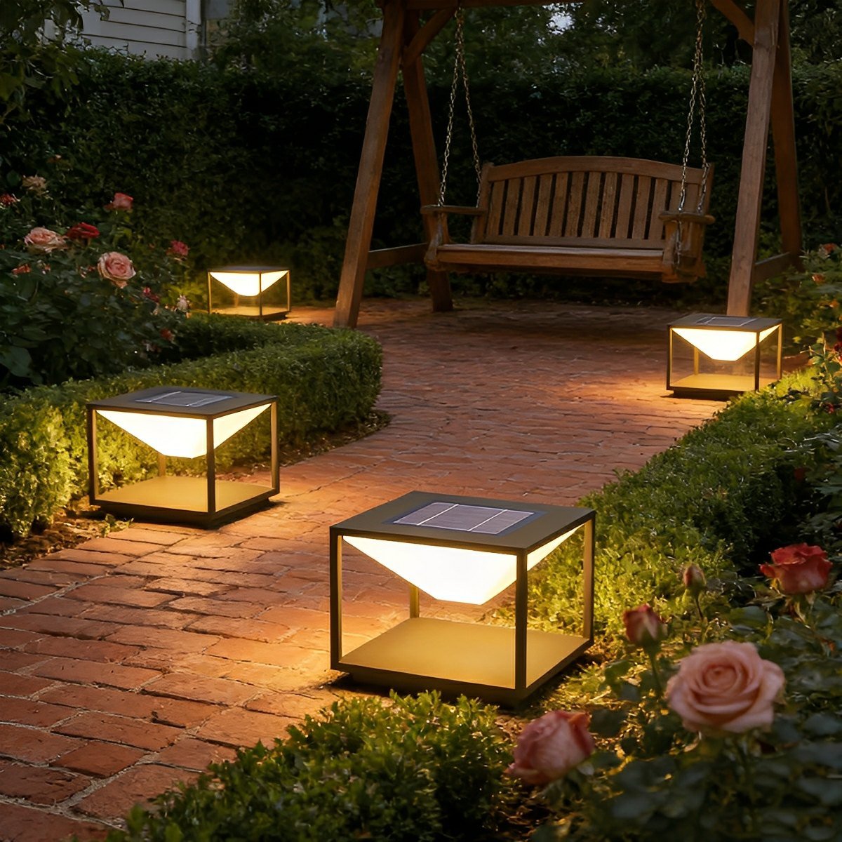 Modern Waterproof Square Mountain LED Outdoor Post Lights - Flare Shack