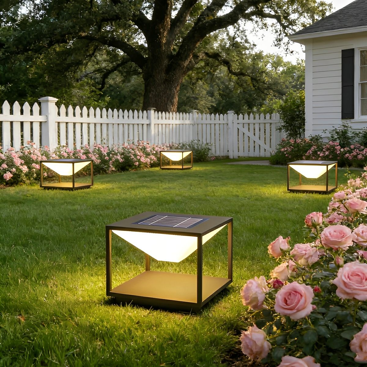 Modern Waterproof Square Mountain LED Outdoor Post Lights - Flare Shack