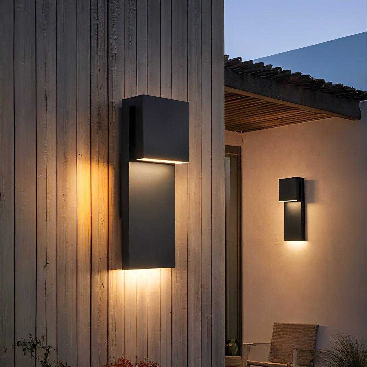 Modern Waterproof Tiered LED Outdoor Wall Lights - Flare Shack
