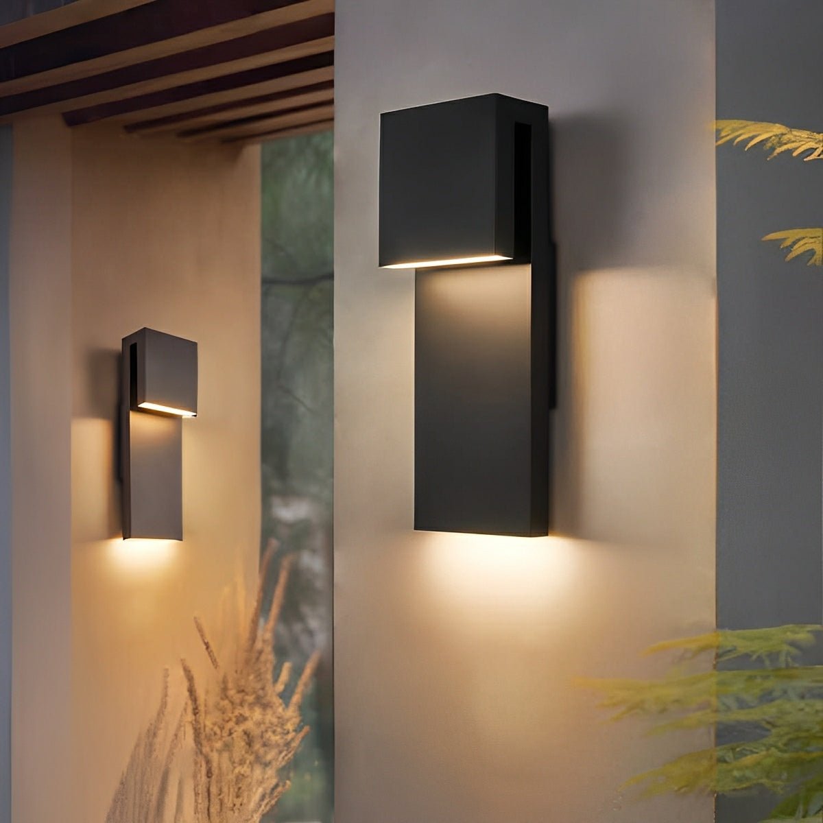 Modern Waterproof Tiered LED Outdoor Wall Lights - Flare Shack