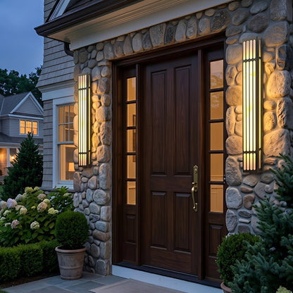 Modern Waterproof Vertical Outdoor LED Wall Sconce - Flare Shack