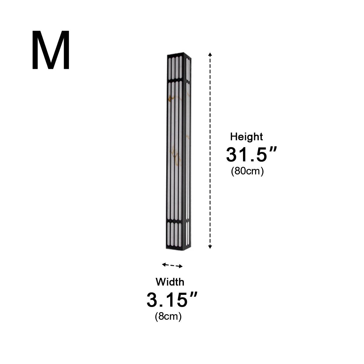 Modern Waterproof Vertical Outdoor LED Wall Sconce