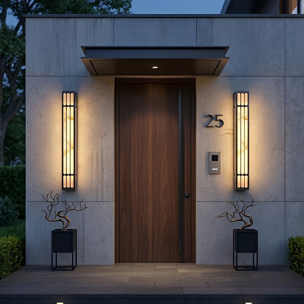 Modern Waterproof Vertical Outdoor LED Wall Sconce