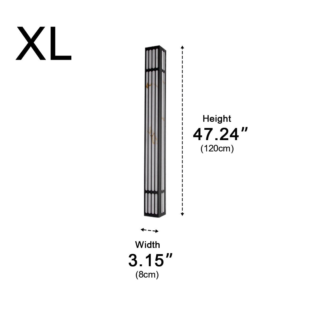 Modern Waterproof Vertical Outdoor LED Wall Sconce