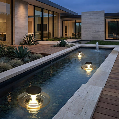 Modern Waterproof Water Fountain LED Outdoor Post Lights