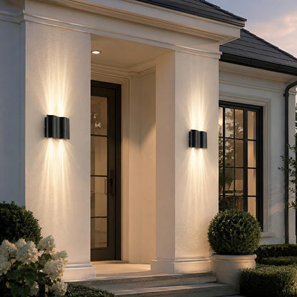 Modern Waterproof Water Wave Up and Down Outdoor Wall Light - Flare Shack
