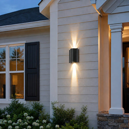 Modern Waterproof Water Wave Up and Down Outdoor Wall Light