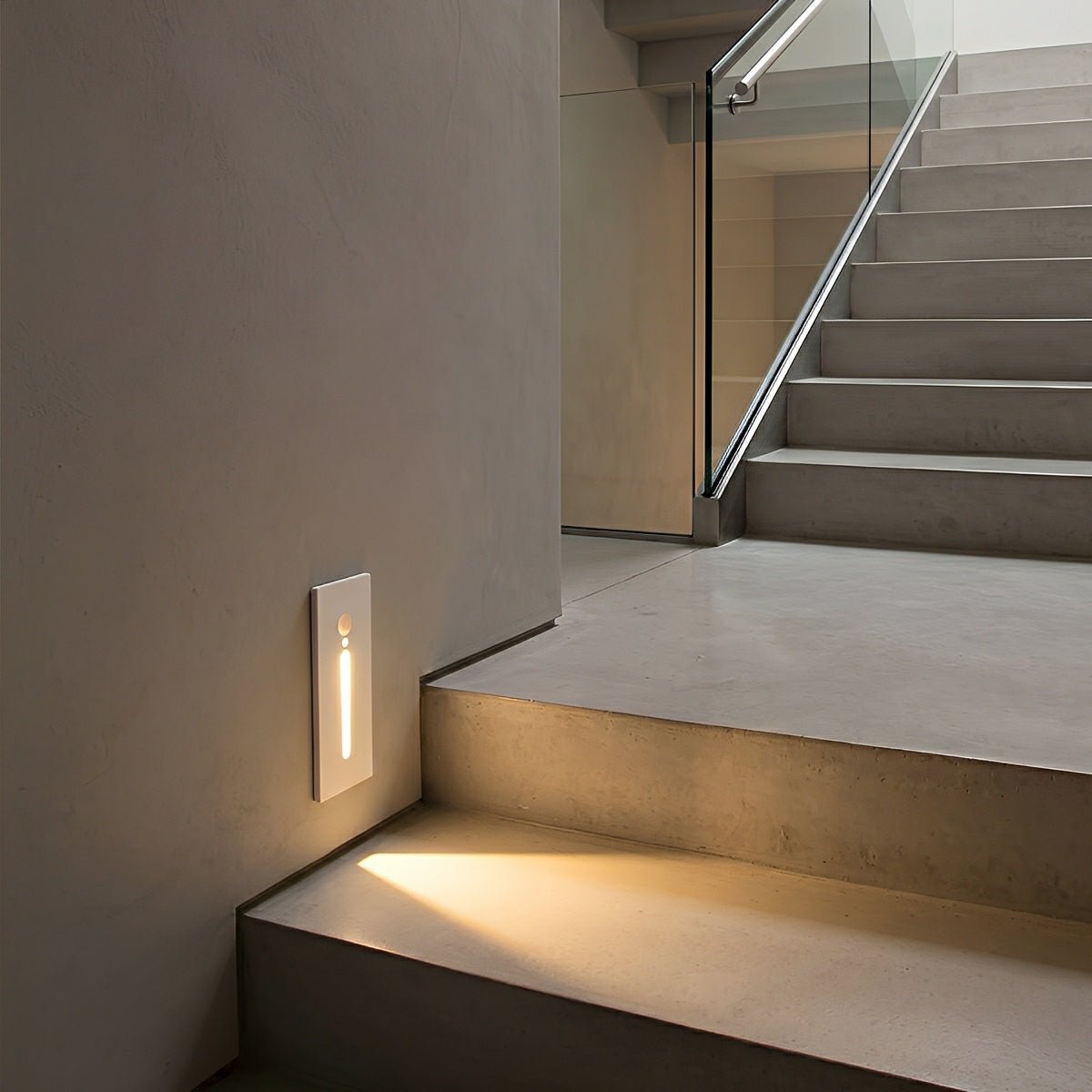 Modern Waterproof White Rectangle LED Waterproof Recessed Stair Lights Step Lights