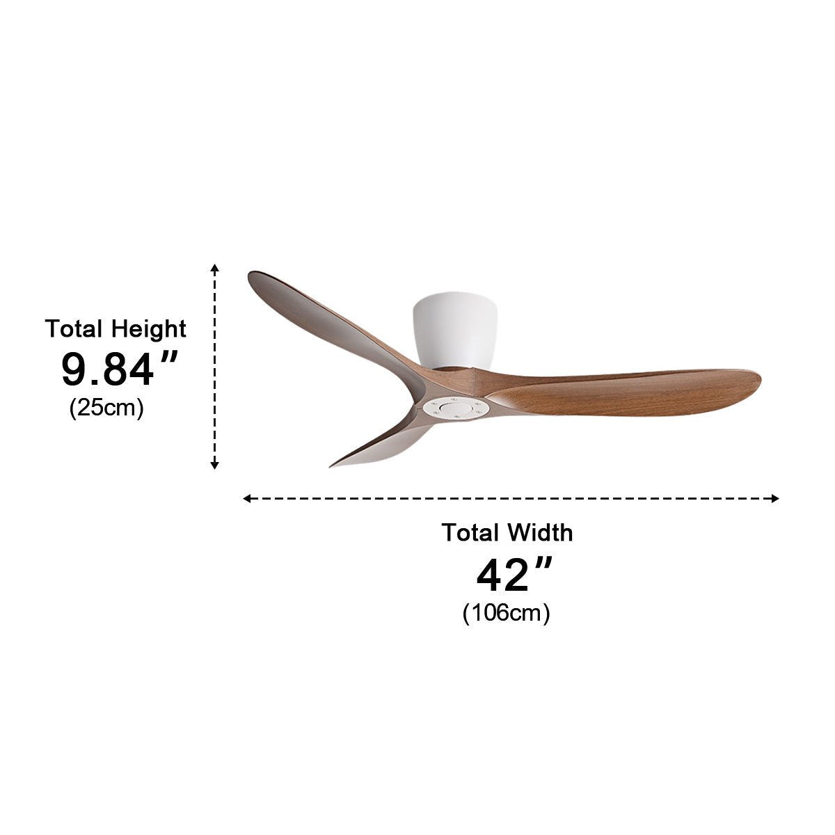 Modern Wing-inspired Blade DC Motor Reverse Ceiling Fan