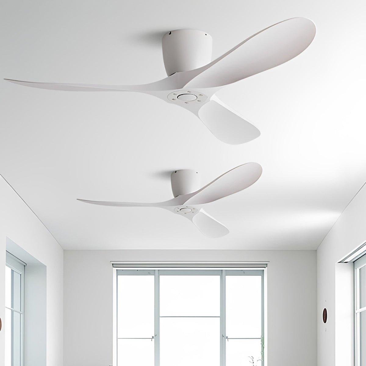 Modern Wing - inspired Blade DC Motor Reverse Ceiling Fan - Flare Shack