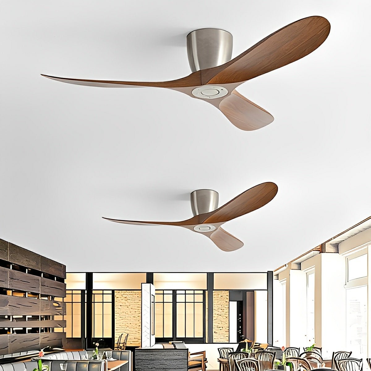 Modern Wing - inspired Blade DC Motor Reverse Ceiling Fan - Flare Shack