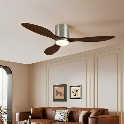 Modern Wing - inspired Blade Reverse Ceiling Fan - with Light - Flare Shack