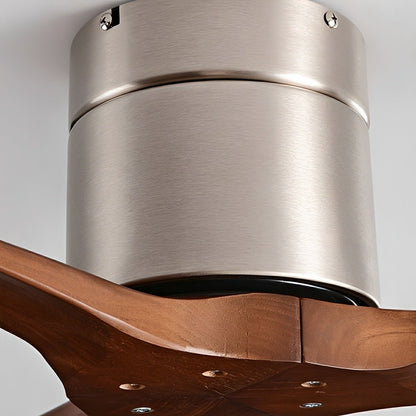 Modern Wing-inspired Wood 3-Blade DC Motor Reverse Ceiling Fan