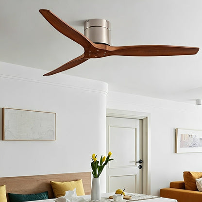 Modern Wing-inspired Wood 3-Blade DC Motor Reverse Ceiling Fan