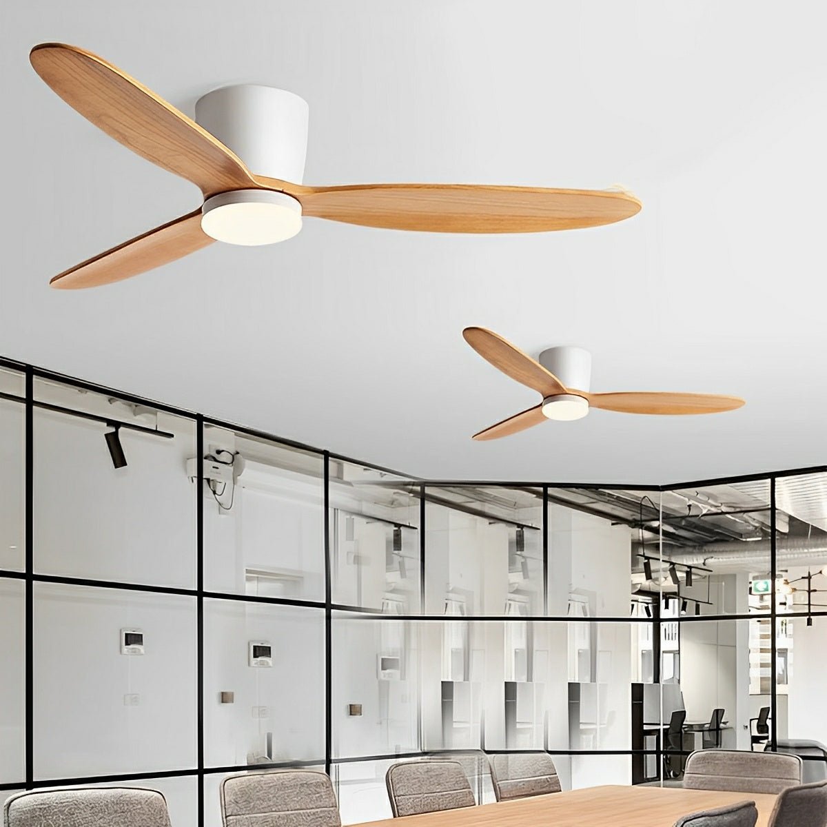 Modern Wood 6 - Speed Inverter Ceiling Fan Light - Flare Shack