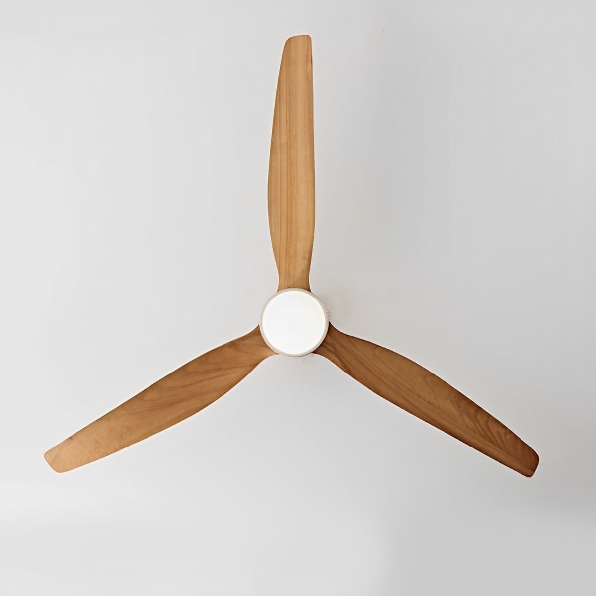 Modern Wood Grain 6-Speed Reverse DC Motor Fan Ceiling Fan Light