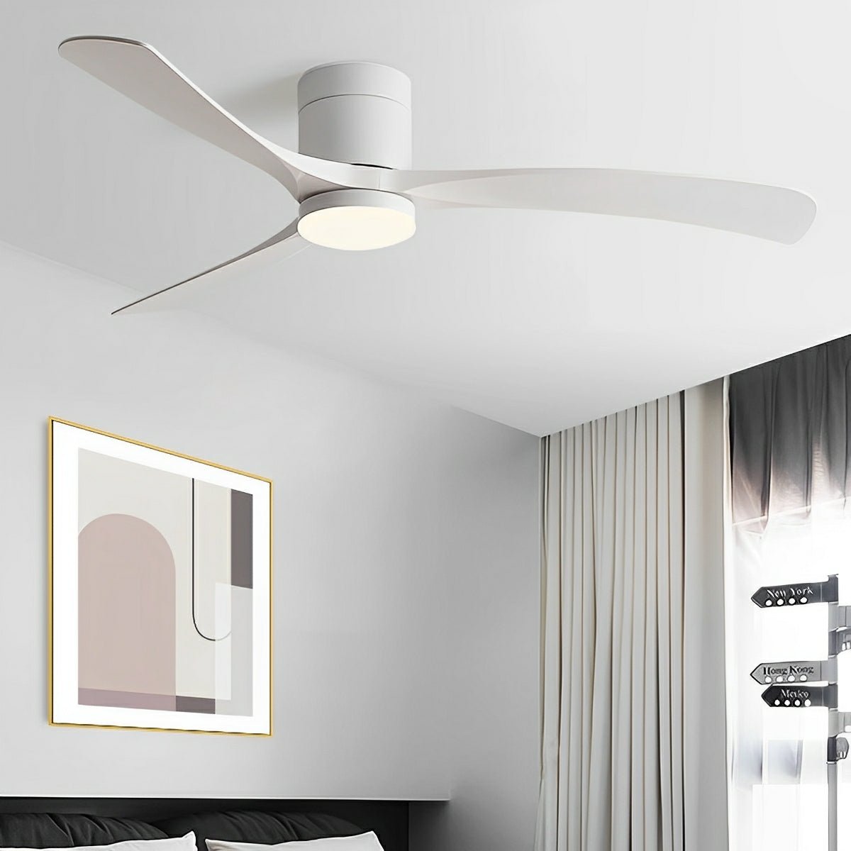 Modern Wood 6 - speed Variable Frequency Fan Light - Flare Shack