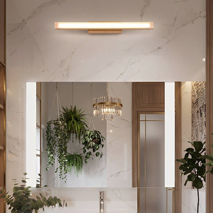 Modern Wood LED Vanity Light Minimalist Bathroom Mirror Wall Sconce - Flare Shack