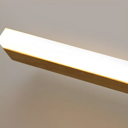 Modern Wood LED Vanity Light Minimalist Bathroom Mirror Wall Sconce