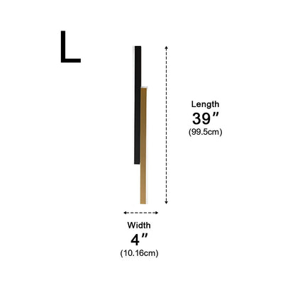 Nordic Minimalist Double Long Strip LED Wall Lamp