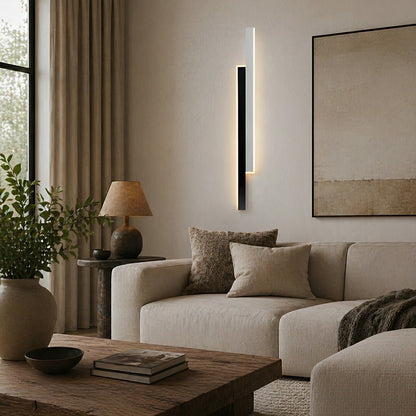 Nordic Minimalist Double Long Strip LED Wall Lamp - Flare Shack