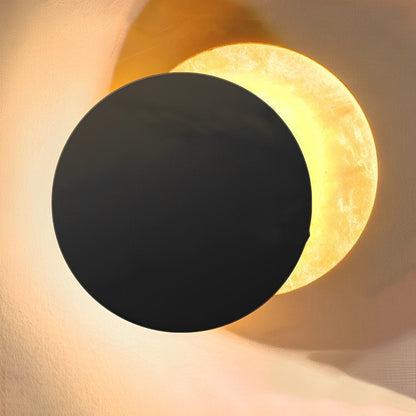 Nordic Postmodern Minimalist Moon Eclipse Creative Wall Sconce