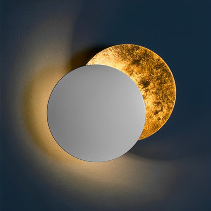 Nordic Postmodern Minimalist Moon Eclipse Creative Wall Sconce - Flare Shack