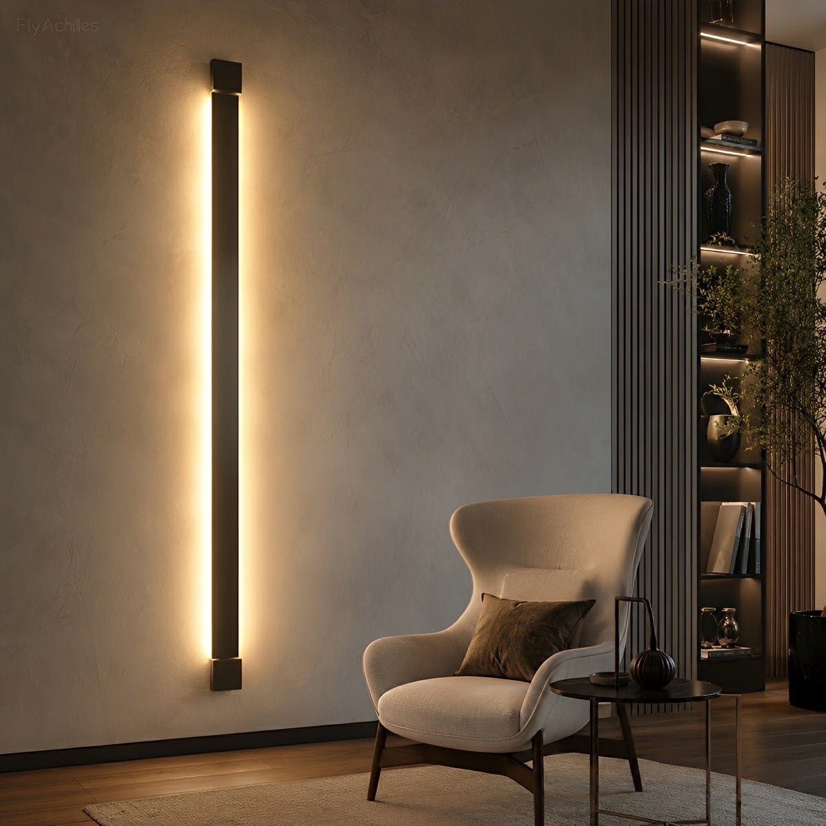 Nordic Ultra - thin Long Strip LED Rotatable Background Wall Light - Flare Shack