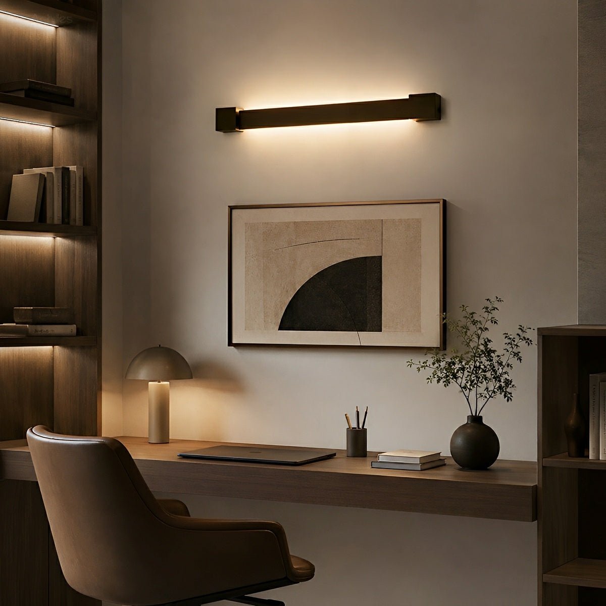 Nordic Ultra - thin Long Strip LED Rotatable Background Wall Light - Flare Shack
